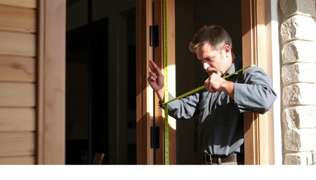 dokładny pomiar drzwi zewnętrznych