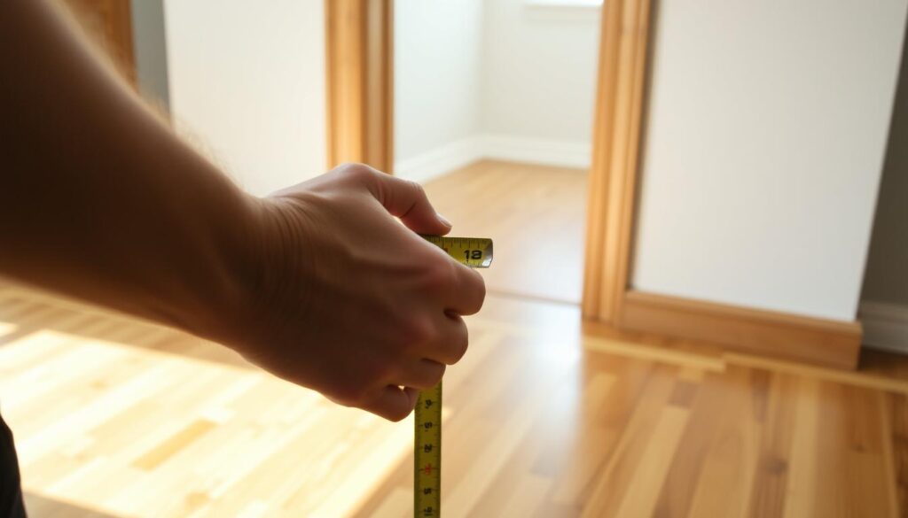 jak zmierzyć otwór pod drzwi