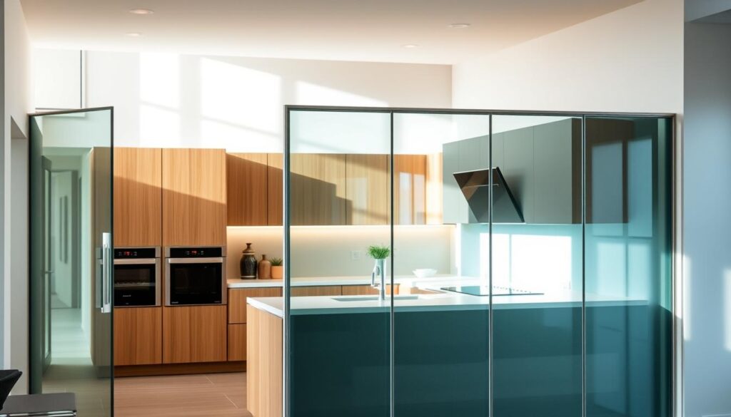 nowoczesne przegrody do kuchni