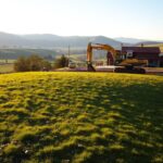 jak wyrównać działkę ze spadkiem