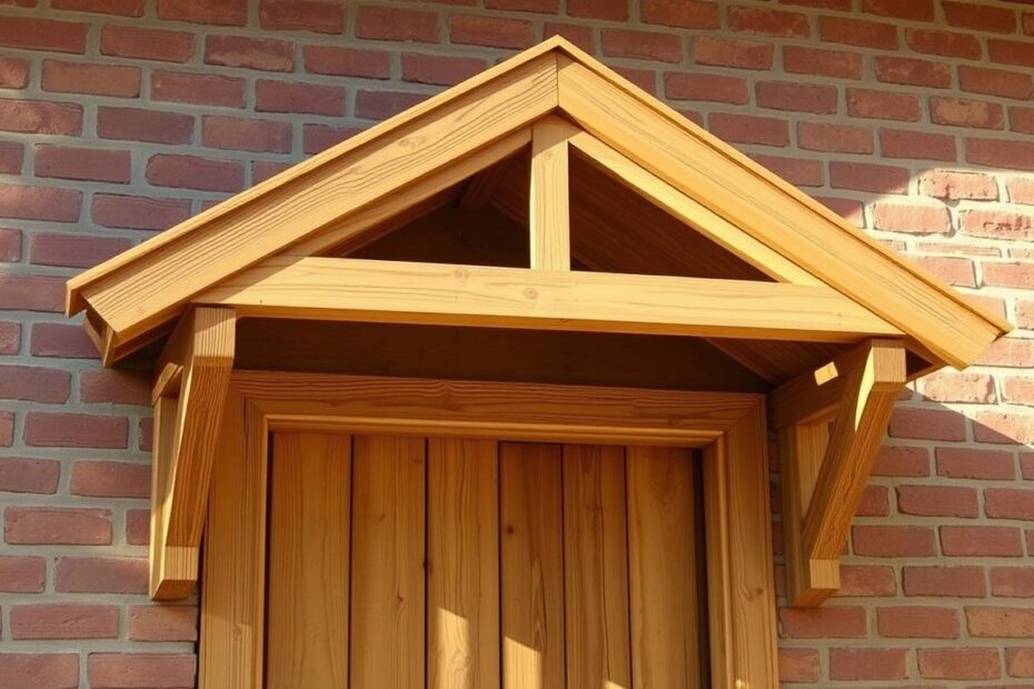 jak zrobić daszek nad drzwi