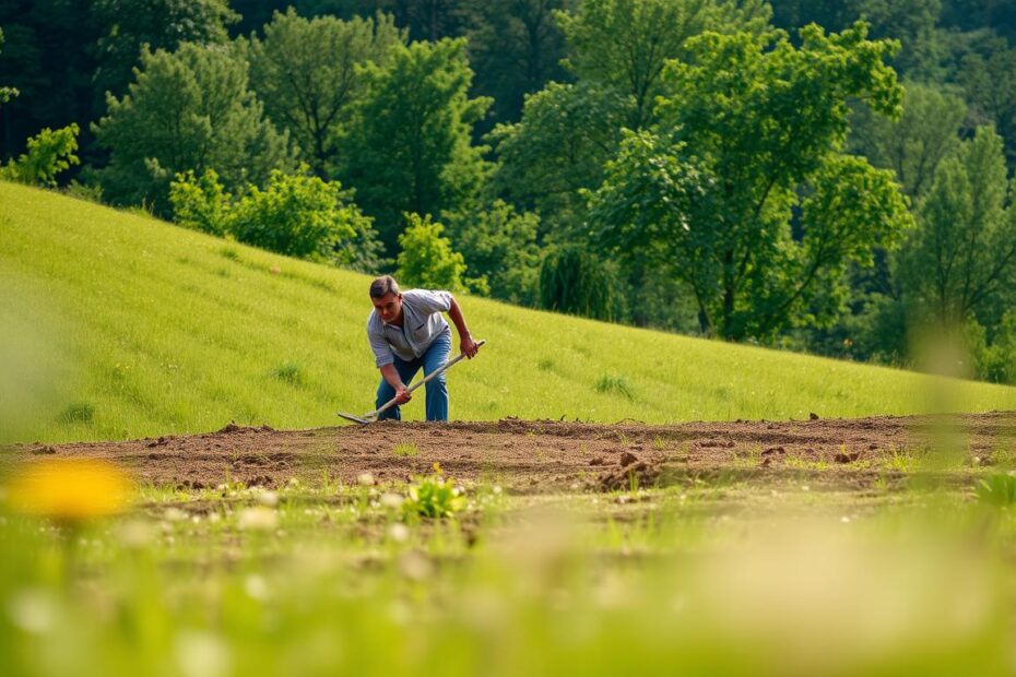 jak wyrównać teren na działce
